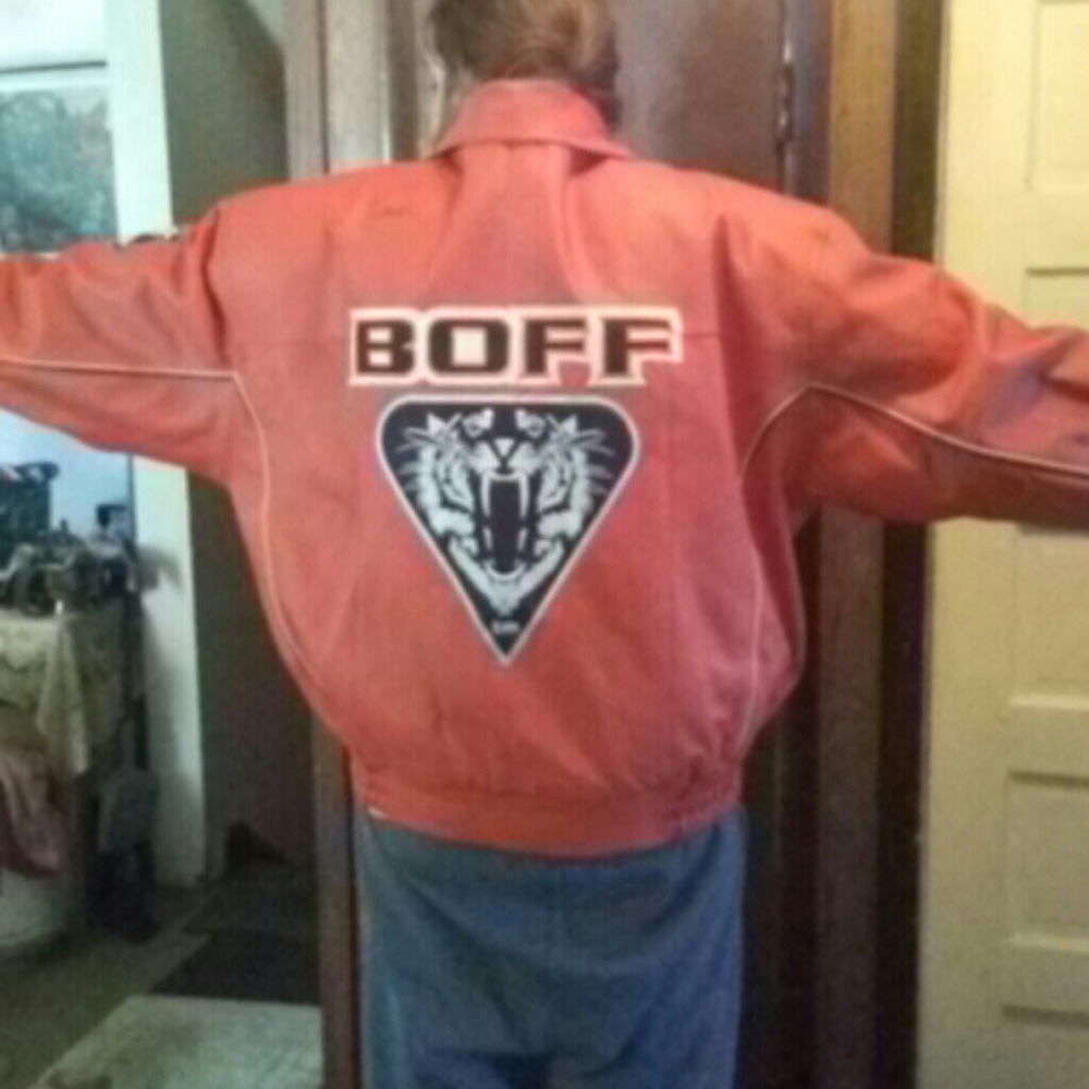 Boff leather heavy coat